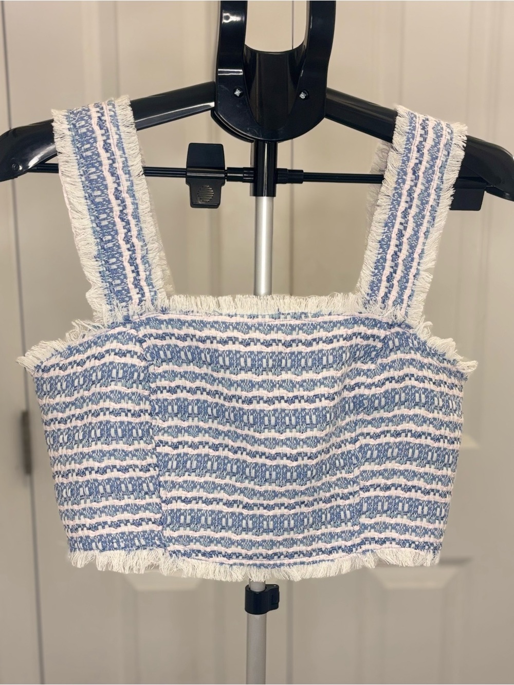 House of Harlow 1960 Pixie Dust Tweed Crop Top